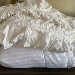 PB Love Shack Fancy White Ribbon Bedding
Twin XL with Duvet Insert